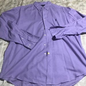 Mens Ralph Lauren Yarmouth Cotton Dress Shirt Size 16 1/2 34-35
